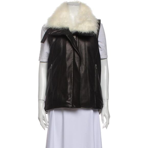 Helmut Lang Lamb Leather Vest Black - S - Picture 1 of 4